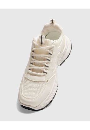 Tenis Para Mujer Chunky Color Blanco Marca Ostu #40720172
