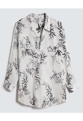 Camisa Para Mujer Manga Larga Color Blanco Marca Ostu #40010221