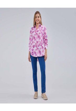 Camisa Para Mujer Manga Larga Color Rosado  Marca Ostu #40010216
