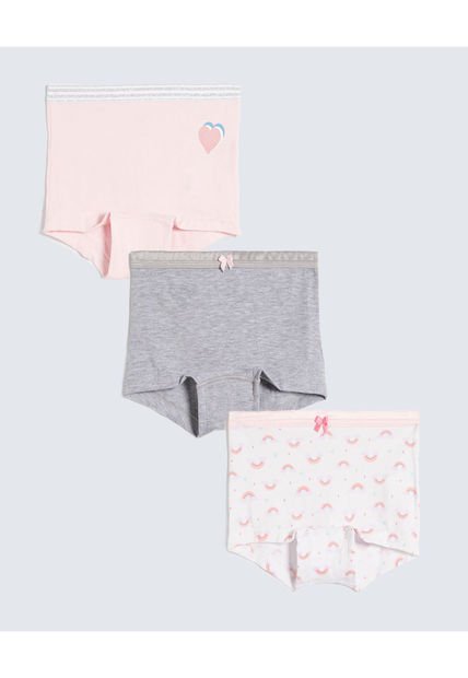 Ropa Interior Infantil Niña Boxer Color Rosado Marca Ostu #90180085