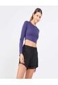 Crop Top Para Mujer Crop Top Color Morado Marca Ostu #40092371 de Ostu
