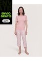 Pijama Capri Sweet Dreams  Para Mujer Crema Ostu de Ostu