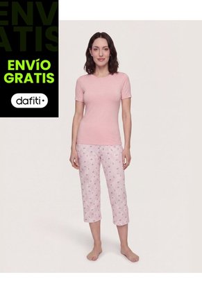 Pijama Capri Sweet Dreams Para Mujer Crema Ostu