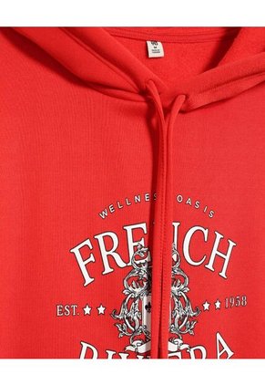 Buzo Para Mujer Hoodie Color Rojo Marca Ostu #40060351