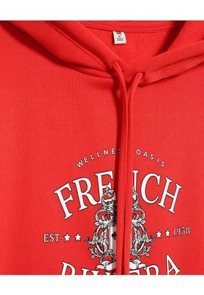 Buzo Para Mujer Hoodie Color Rojo Marca Ostu #40060351