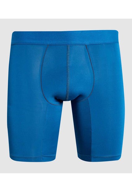 Boxer Para Hombre Filete Medio Microfibra Color Azul  Marca Ostu #60000451