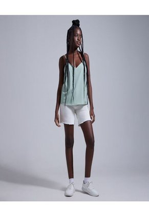 Blusa Para Mujer Manga Sisa Color Verde  Marca Ostu #40120858