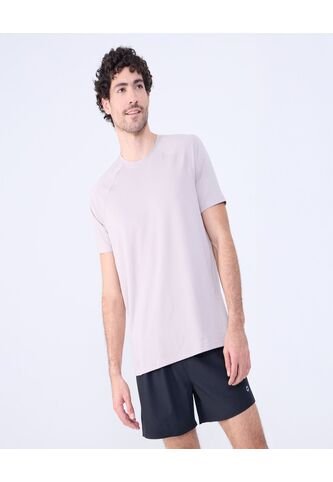 Camiseta Para Hombre Manga Corta Color Beige Marca Ostu #60091506 Ostu