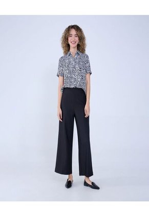 Camisa Para Mujer Manga Corta Color Negro Marca Ostu #40010266