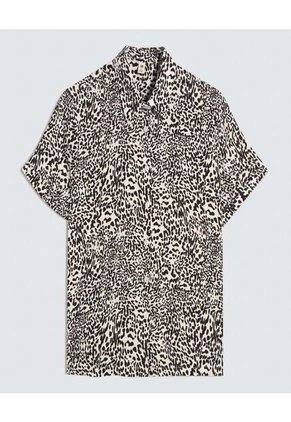 Camisa Para Mujer Manga Corta Color Negro Marca Ostu #40010266