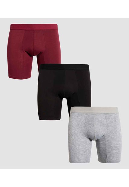 Boxer Para Hombre Filete Medio Algodón Color Pack X Marca Ostu #60000463
