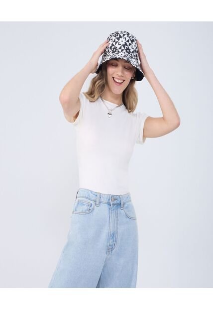 Body Para Mujer Manga Corta Color Crema Marca Ostu #40200172