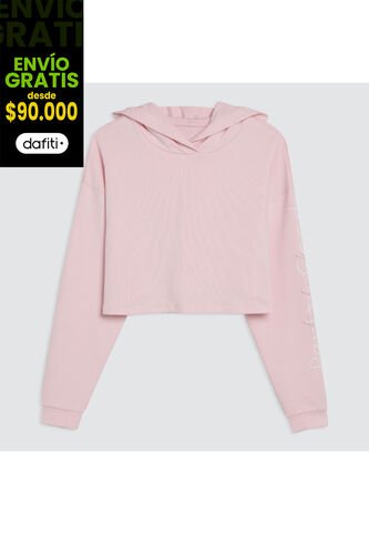 Hoodie Mujer Ostu  Rosa Poliéster 40060225-2341 Ostu