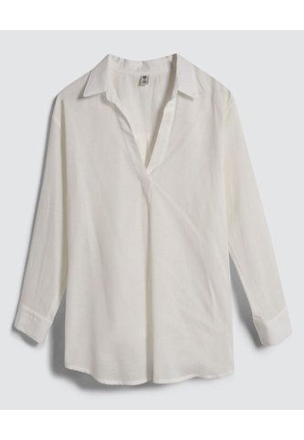 Camisa Para Mujer Manga Larga Color Crema Marca Ostu #40010217 Ostu