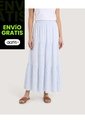 Falda Maxi Floral Breeze  Para Mujer Azul Ostu de Ostu