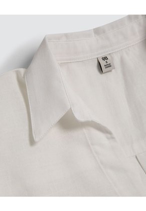 Camisa Para Mujer Manga Larga Color Crema Marca Ostu #40010217