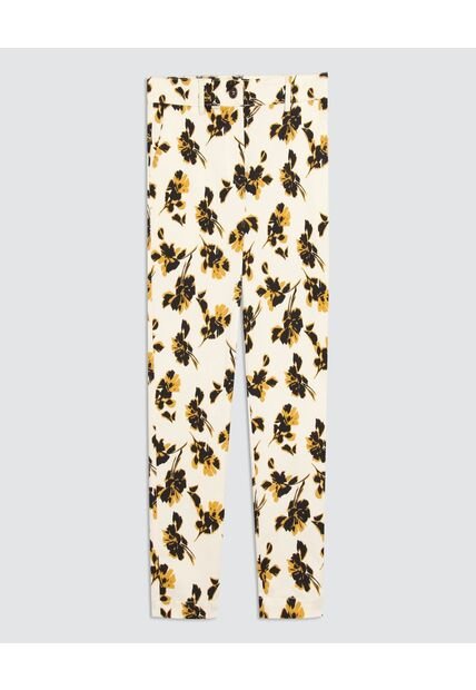 Pantalon Para Mujer Capri Color Crema Marca Ostu #40070527