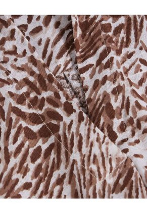 Camisa Para Mujer Manga 3/4 Color Café  Marca Ostu #40010202