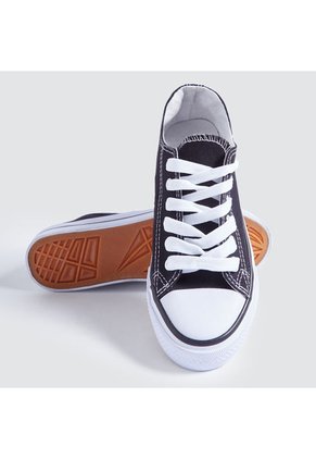 Tennis Mujer Ostu  Negro Textil