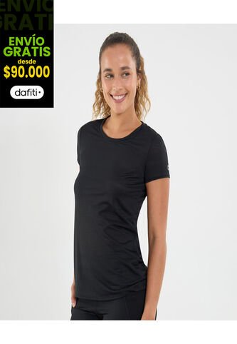 Camiseta Para Mujer Manga Corta Cuello Redondo Color Negro Marca Ostu #40091739 Ostu