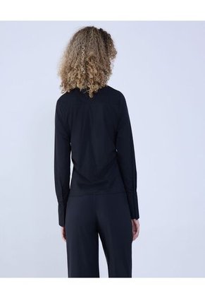 Camisa Para Mujer Manga Larga Color Negro Marca Ostu #40010278