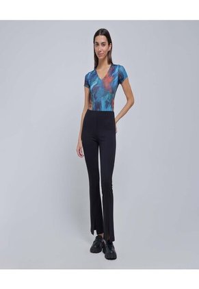 Body Para Mujer Manga Corta Color Azul Marca Ostu #40200133