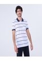 Polo Para Hombre Cuello Tejido Con Bolsillo Color Blanco Marca Ostu #60110747 de Ostu