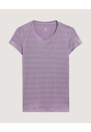 Camiseta Para Mujer Manga Corta Cuello Redondo Color Lila Marca Ostu #40092517