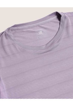 Camiseta Para Mujer Manga Corta Cuello Redondo Color Lila Marca Ostu #40092517