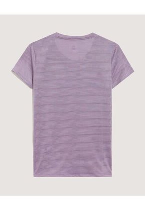 Camiseta Para Mujer Manga Corta Cuello Redondo Color Lila Marca Ostu #40092517