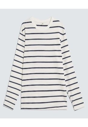 Camiseta Para Hombre Manga Larga Color Crema Marca Ostu #60091235