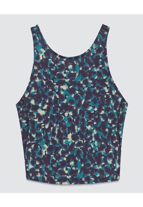 Crop Top Para Mujer Manga Sisa Color Verde Marca Ostu #40091747