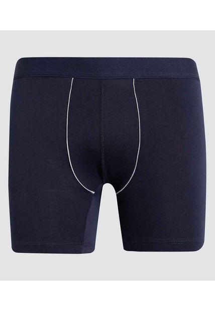Boxer Para Hombre Filete Medio Algodón Color Azul  Marca Ostu #60000449