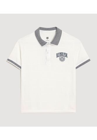 Polo Infantil Niño Manga Corta Color Crema Marca Ostu #80110111 Ostu