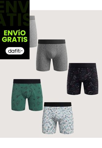 Pack X5 Bóxer Medio Para Niño X5 Infantil Niño Surtido Ostu Ostu