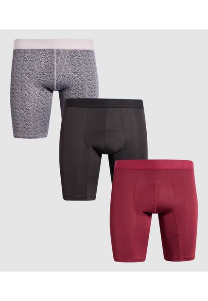 Boxer Para Hombre Filete Medio Microfibra Color Pack X Marca Ostu #60000466