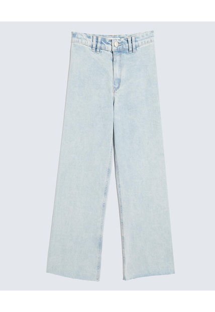 Jean Infantil Niña Culotte Color Azul Marca Ostu #90160090