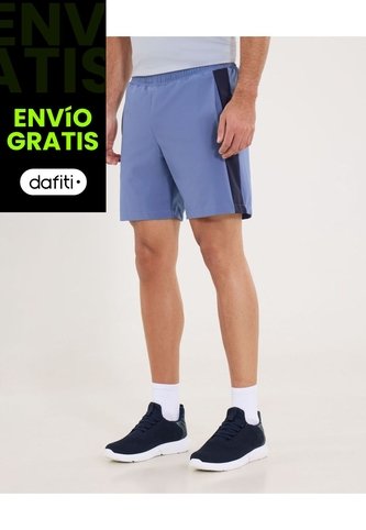 Bermuda Con Boxer Interno  Para Hombre Azul Ostu Ostu