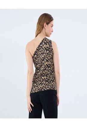 Camiseta Para Mujer Manga Sisa Moda Color Café Marca Ostu #40092407