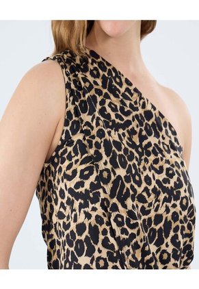 Camiseta Para Mujer Manga Sisa Moda Color Café Marca Ostu #40092407