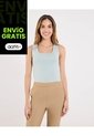Top Basico Hombro Ancho  Para Mujer Verde Ostu de Ostu