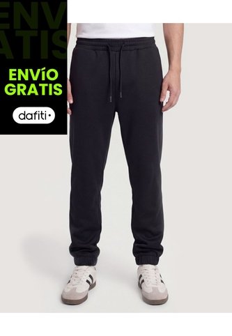 Jogger Comfort Fit  Para Hombre Negro Ostu Ostu