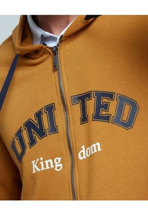 Buzo Para Hombre Zipper Color Amarillo  Marca Ostu #60060304