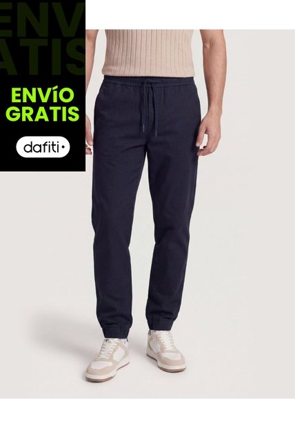 Jogger Utility Relax  Para Hombre Azul Ostu