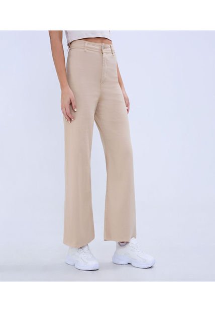 Jean Para Mujer Culotte Color Beige Marca Ostu #40160490