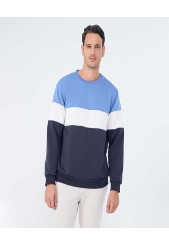 Buzo Para Hombre Cuello Redondo Color Azul Medio Marca Ostu #60060495 Ostu