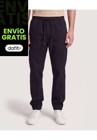 Jogger Utility Relax  Para Hombre Negro Ostu Ostu