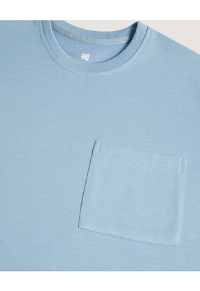 Camiseta Para Hombre Manga Corta Cuello Redondo Color Azul Marca Ostu #60091839