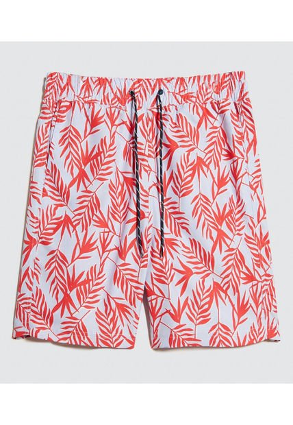 Pantaloneta Para Hombre De Baño Corta Color Rojo Marca Ostu #60270040