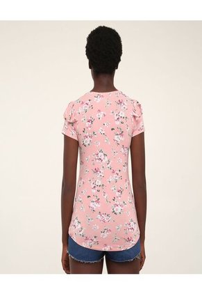 Camiseta Para Mujer Manga Corta Color Rosado  Marca Ostu #40091590